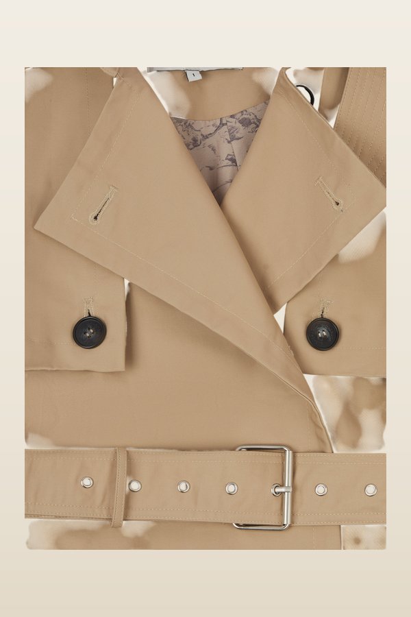 'Versailles' Signature Trench Coat — model back