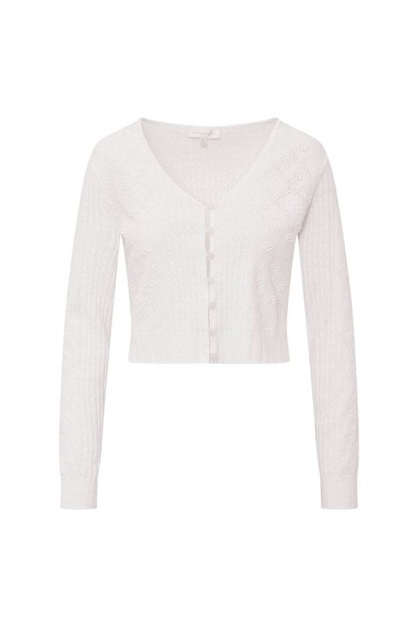 Laken Cotton Pointelle Cardigan — packshot