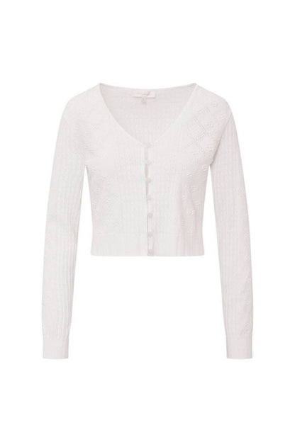 Laken Cotton Pointelle Cardigan — packshot