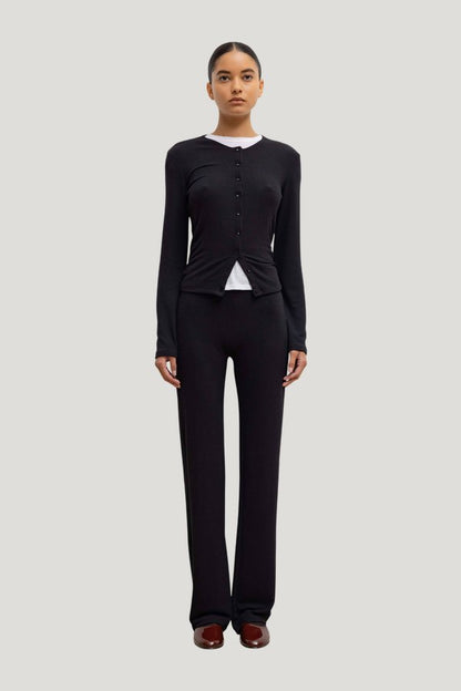 Lauren High Waist Straight Leg Pant — model front