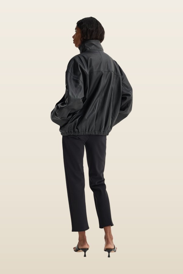 Reinvented leather jacket — model back