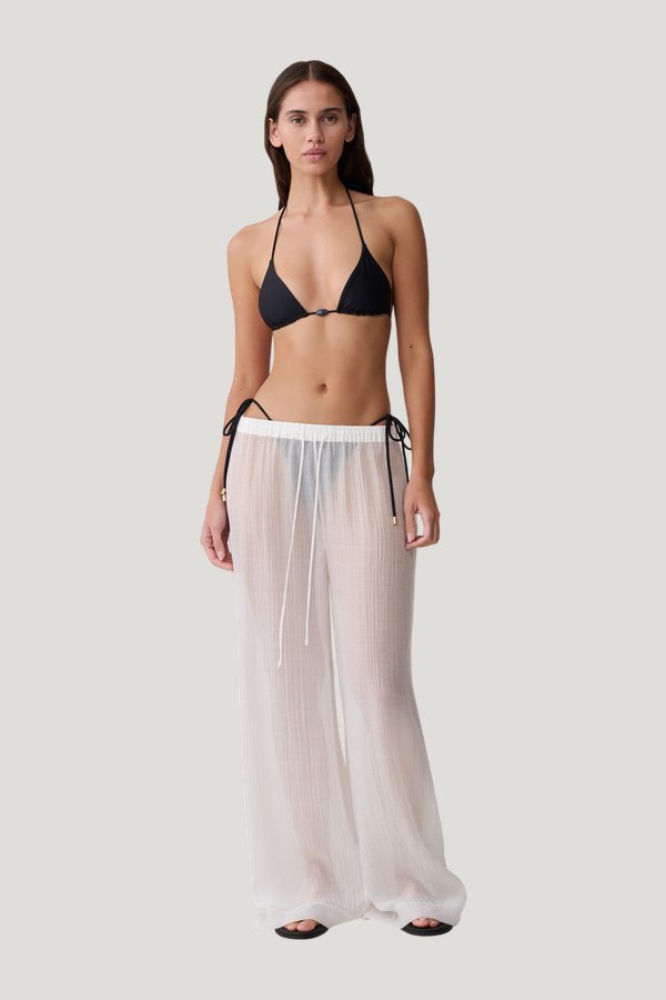 Leilani Sheer Drawstring Wide Leg Pants — carry 2