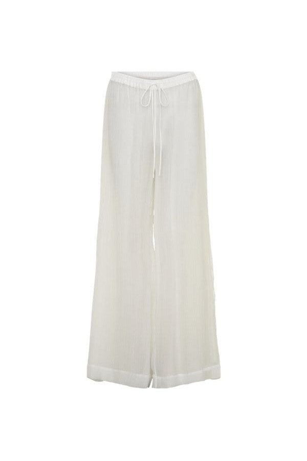 Leilani Sheer Drawstring Wide Leg Pants — packshot