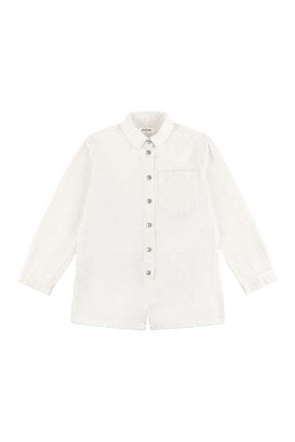 Long Sleeve Denim Romper — packshot