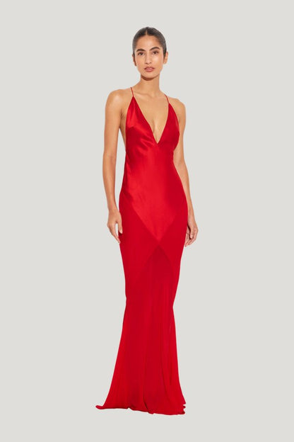 Lotus Slip Dress — model front