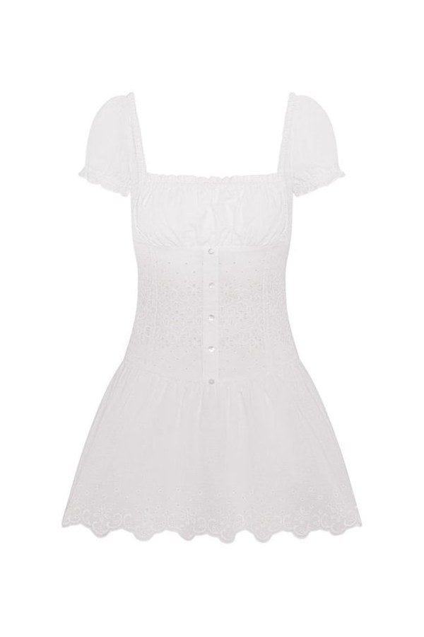 Lucien Cotton Embroidered Mini Dress — packshot