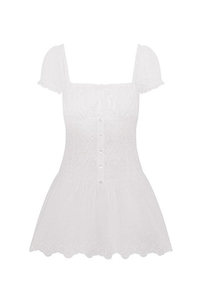 Lucien Cotton Embroidered Mini Dress — packshot