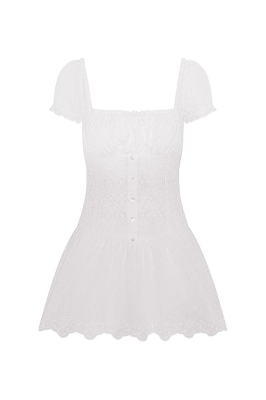 Lucien Cotton Embroidered Mini Dress — packshot