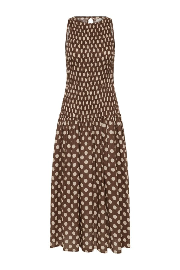 Luisa Midi Dress Cioccolato Dot — packshot