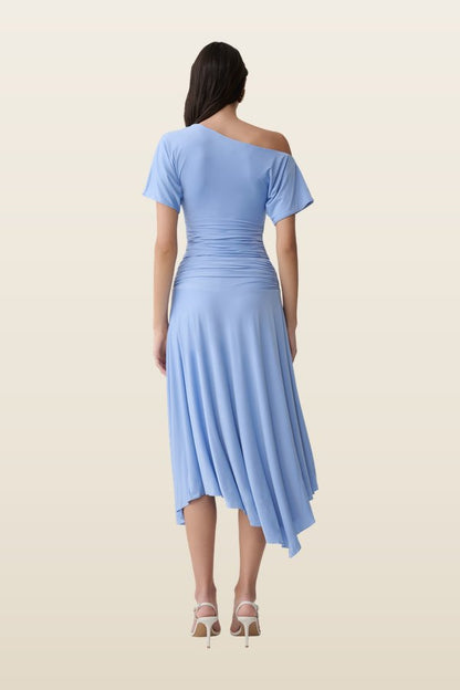 Luu Slinky Midi Skirt — model back