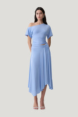 Luu Slinky Midi Skirt — model front