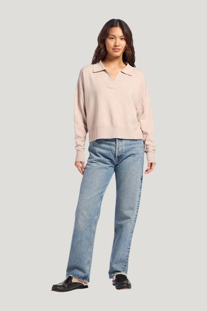 Luxe Knit Polo Sweater | Doe — carry 2