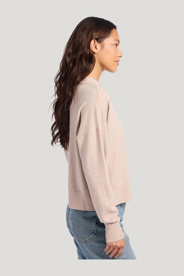 Luxe Knit Polo Sweater | Doe — carry 3