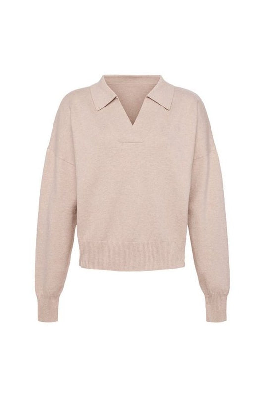 Luxe Knit Polo Sweater | Doe — packshot