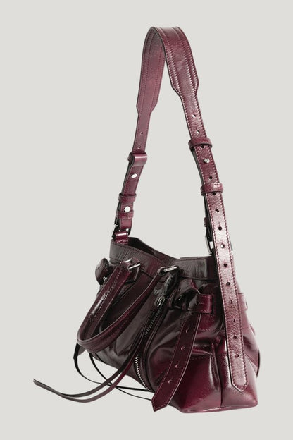 Madison Small Vintage Patent Bag - One size — model front