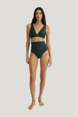 Lya Bikini Top - Forest (Sculpteur®) — model front
