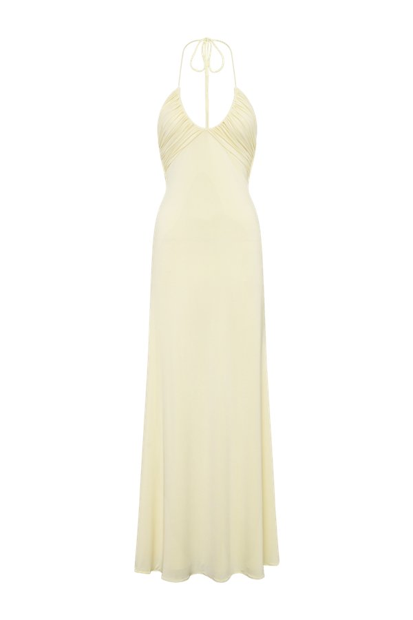 Maely Gathered Slinky Maxi Dress — packshot