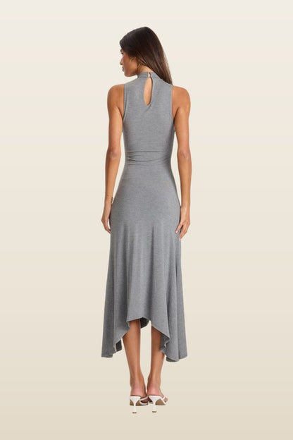 Maeve Midi Dress Grey Marle — model back