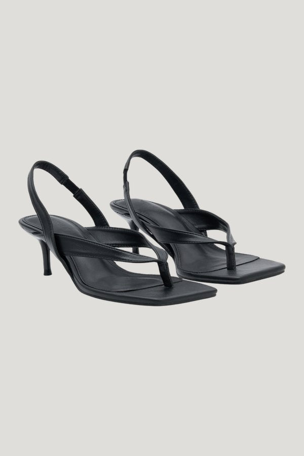 Mai Sling Back Thong Heel — model front