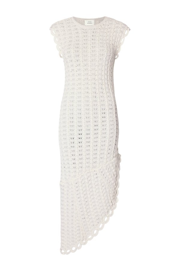 MALENA Ruffled crochet dress — packshot