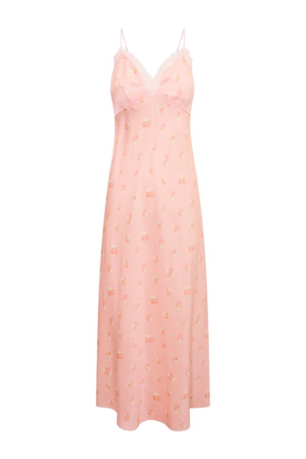 Peach Pom Pom Manuela Maxi Dress — packshot