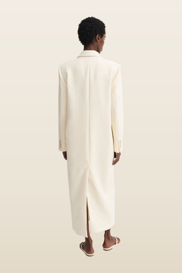 Margot Long Tailored Blazer, vanilla — carry 4