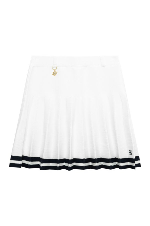 Marie Knitted Skirt (Natural Ink — packshot