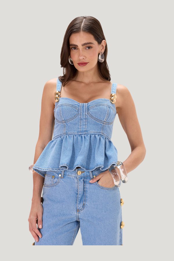 Marina Denim Top — carry 2