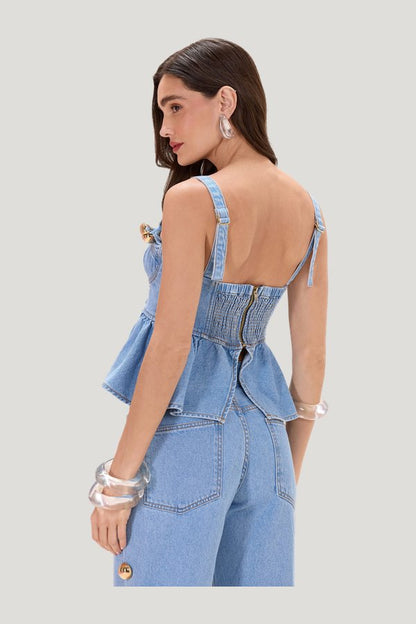 Marina Denim Top — carry 3