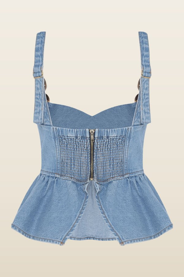 Marina Denim Top — carry 4