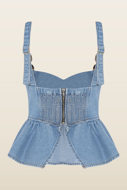 Marina Denim Top — carry 4
