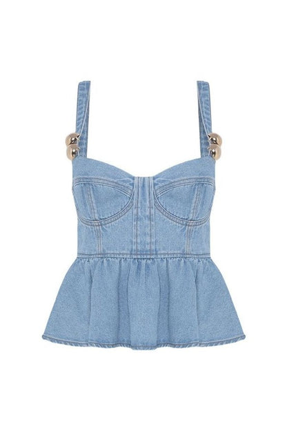 Marina Denim Top — packshot