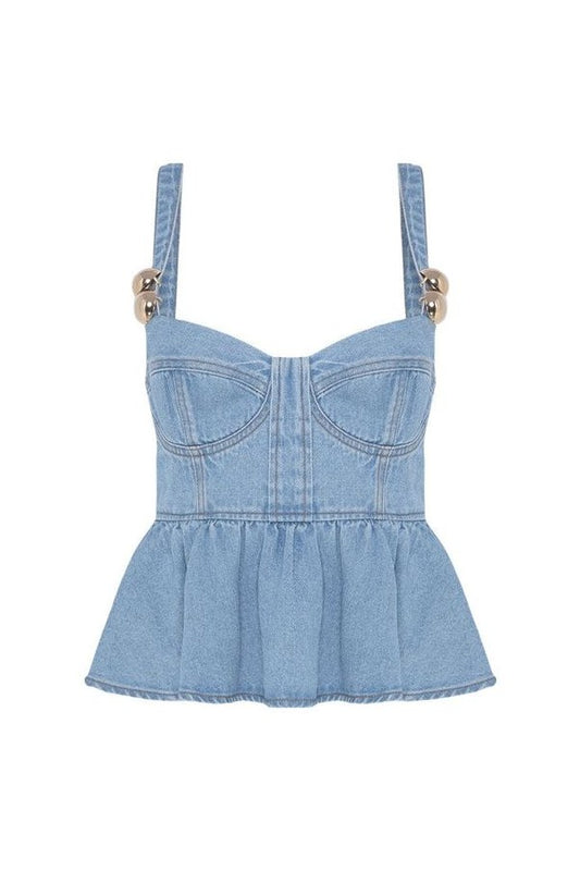 Marina Denim Top — packshot