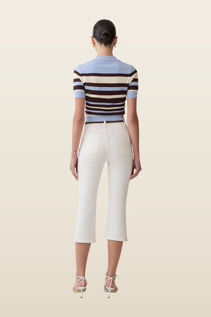 Mary Denim Capris — model back