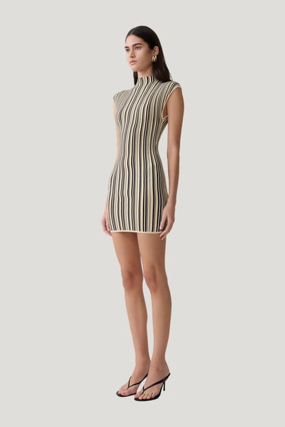 Meggie Striped Sleeveless Mini Dress — carry 3