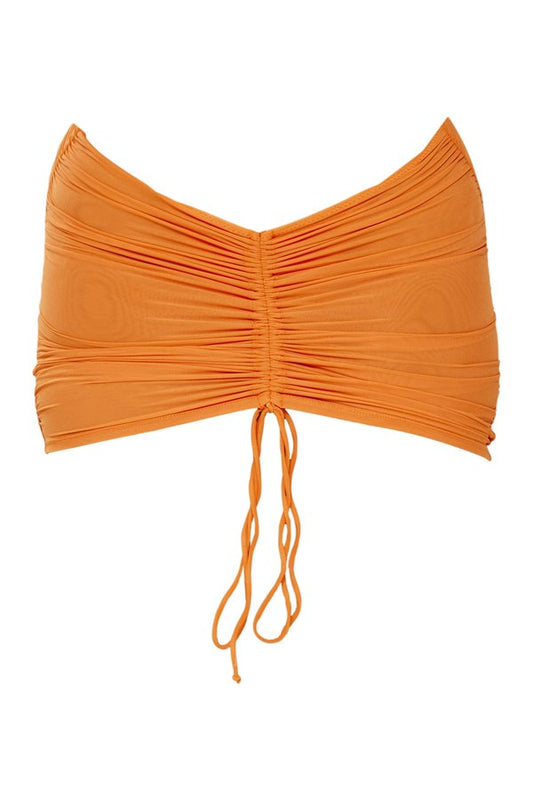 Mesh Ruched Coverup Skirt — packshot