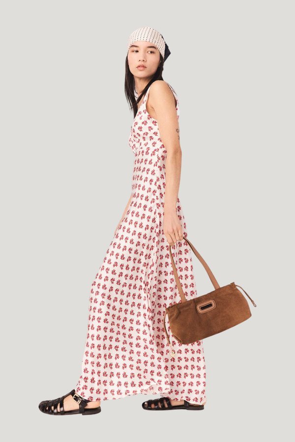 Patterned silk dress — carry 3