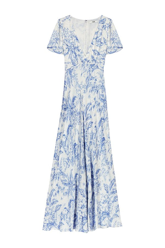 Flowing patterned maxi dress — packshot