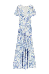 Flowing patterned maxi dress — packshot
