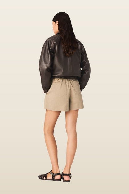 Cotton shorts — model back