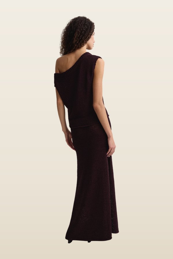 Micah Skirt Prune — model back