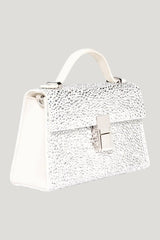 Micro Stella In Silver Crystal — model front