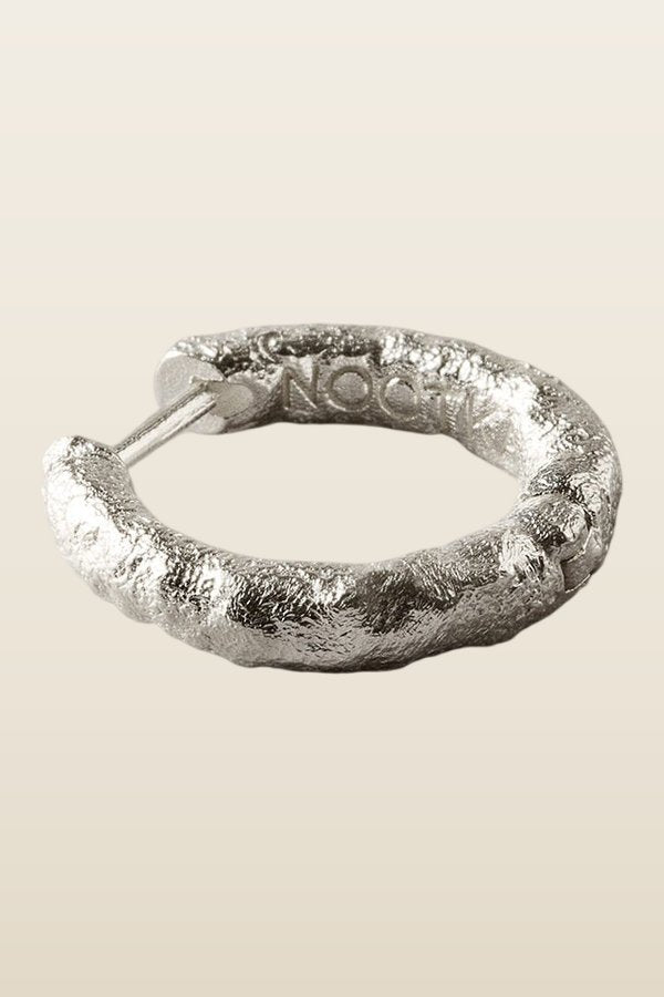 Mid Hoop Silver — model back