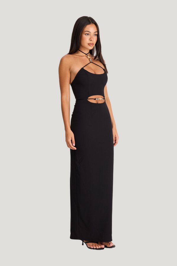 Mina Maxi Dress — model side