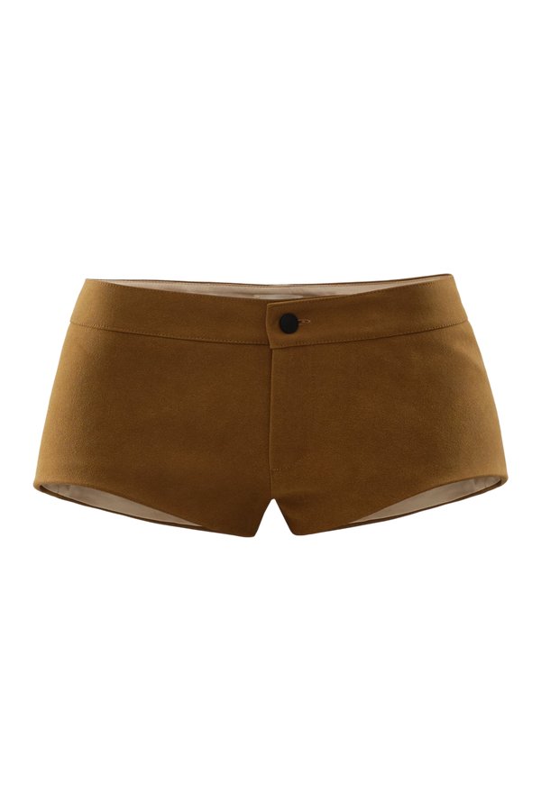 Mini Mini shorts in Earth Suede — packshot