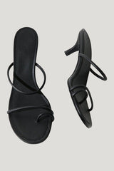 Minimal Strap Heel — model front