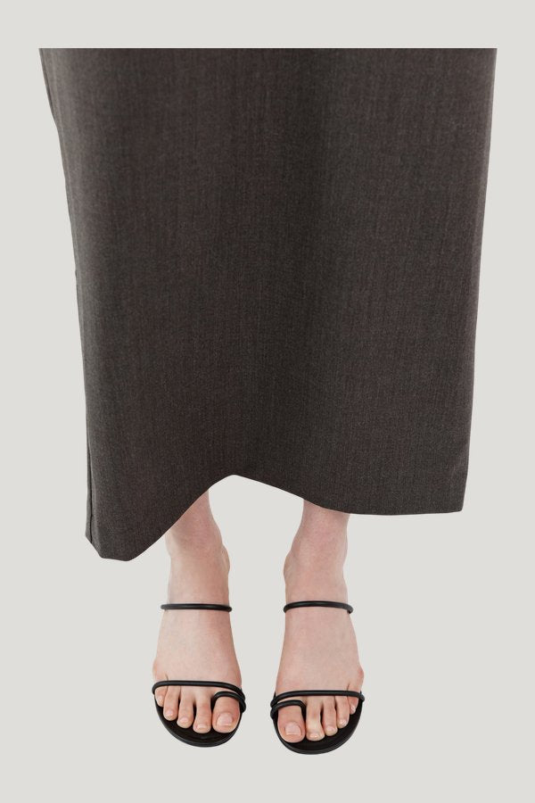 Minimal Strap Heel — model side