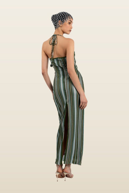 Mira Dress - Sea Meadow — model back