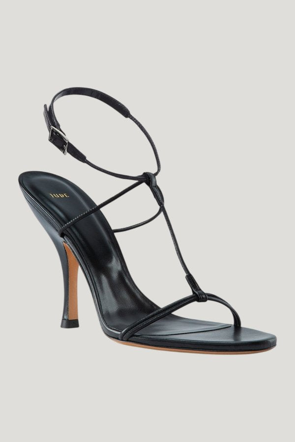 Mixer Sandal in Black Leather — extra