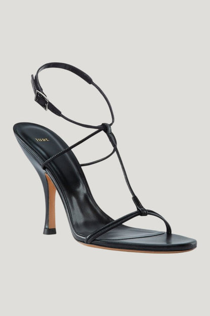 Mixer Sandal in Black Leather — extra